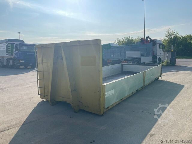 Kampós konténer  CONTAINER SCARRABILE USATO A PIANALE CON SPONDE