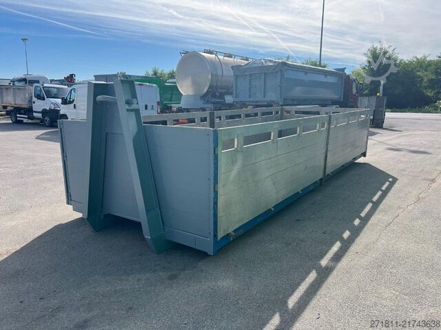 Kampós konténer  CONTAINER SCARRABILE USATO A PIANALE CON SPONDE