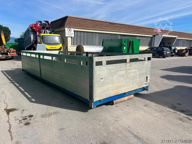 Kampós konténer  CONTAINER SCARRABILE USATO A PIANALE CON SPONDE