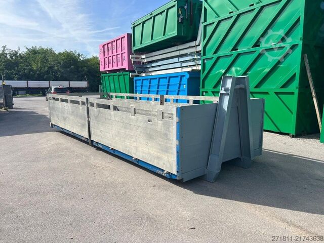 Kampós konténer  CONTAINER SCARRABILE USATO A PIANALE CON SPONDE