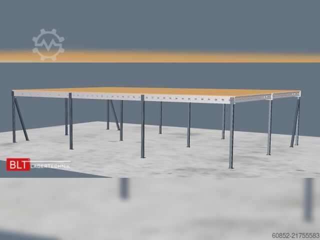 Platformă de depozitare 10x15m Lagerbühne , Belastung : 500kg/qm Unterkante: 3,0m , ca. 150qm Systembühne