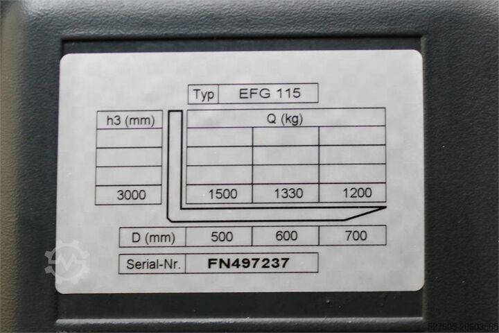 Chariot élévateur à fourche Jungheinrich EFG 115 300 ZZ