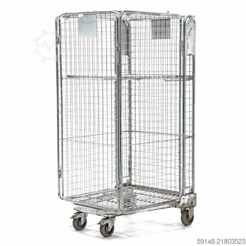 Gebrauchte Anti-Diebstahl Rollbehälter A-Gestell, nestbar, L: 840, B: 730, H: 1700 (mm). Kruizinga 98-6039GB