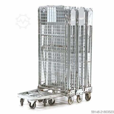 Gebrauchte Anti-Diebstahl Rollbehälter A-Gestell, nestbar, L: 840, B: 730, H: 1700 (mm). Kruizinga 98-6039GB