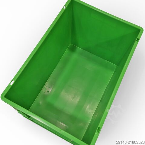 Használt Euro ládák, minden oldalfal zárt, H: 600, Sz: 400, M: 400 (mm). 76 liter, H: Kruizinga 98-607GB-PAL