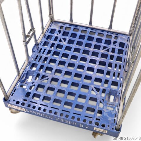 Roll container usati a 3 lati con pareti a pinza, L: 800, P: 680, H: 1680 mm. 695 litri. Kruizinga 98-618GB