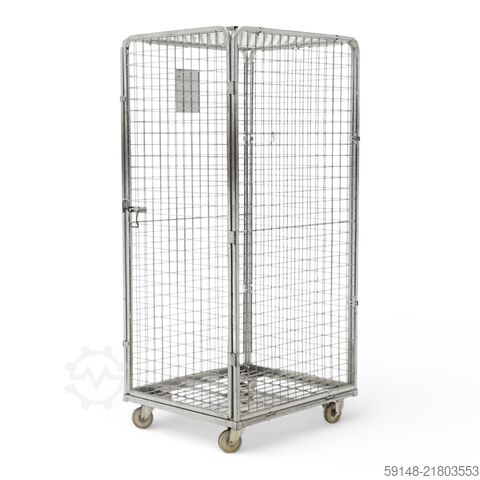 Gebrauchte Anti-Diebstahl Rollbehälter feste Konstruktion, L: 800, B: 720, H: 1760 (mm). Kruizinga 98-626GB