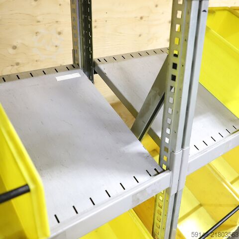 Gebruikte Stellingen met bakken combinatieset aanbouwsectie  - B:1370 x D:560 x H:1640mm - Kruizinga 98-628GB-AB