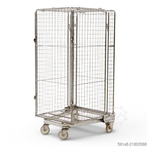 Gebrauchte Anti-Diebstahl Rollbehälter A-Gestell, nestbar, L: 850, B: 710, H: 1670 (mm). Kruizinga 98-631GB