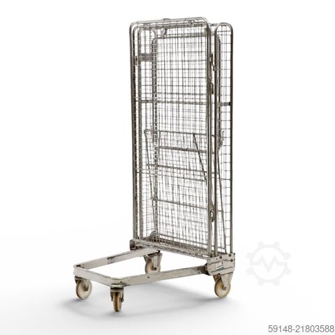 Gebrauchte Anti-Diebstahl Rollbehälter A-Gestell, nestbar, L: 850, B: 710, H: 1670 (mm). Kruizinga 98-631GB