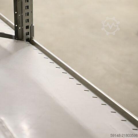 Használt polcrendszer alapkeret, szélesség: 1400 mm, mélység: 560 mm, magasság: 1640 mm. Kruizinga 98-631GB-S1