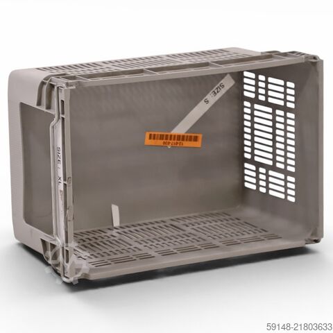 Μεταχειρισμένος περιστρεφόμενος στοιβαζόμενος και φωλιαζόμενος κάδος με άνοιγμα για λαβή, Μ: 600, Π: Kruizinga 98-653GB-PAL