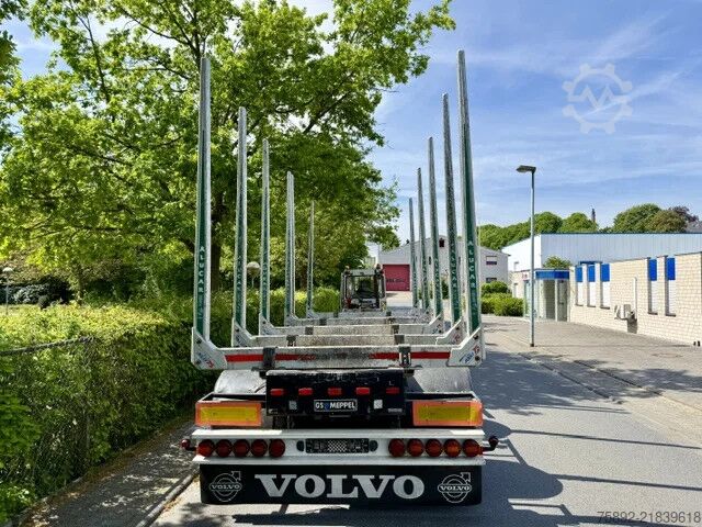 Transporteri od drveta GS Meppel 3 x Achsen SAF/Holztransporter/Liftachse