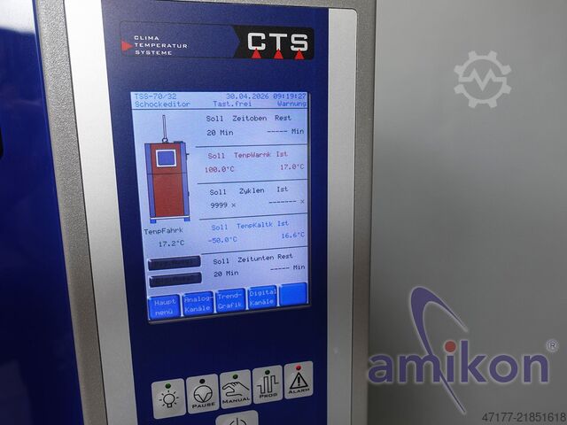 Komora pro testování teplotních šoků CTS TSS-70/32 -80°C bis +200°C