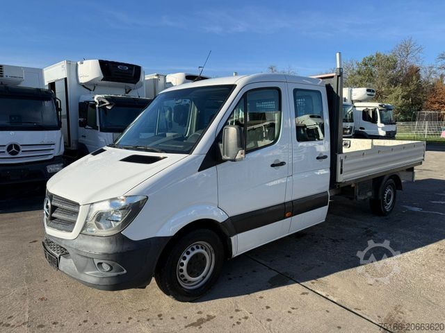Pick-up skåpbil MERCEDES-BENZ SPRINTER 314 CDI DOKA 6-Sitzer MAXI-Pritsche+AHK