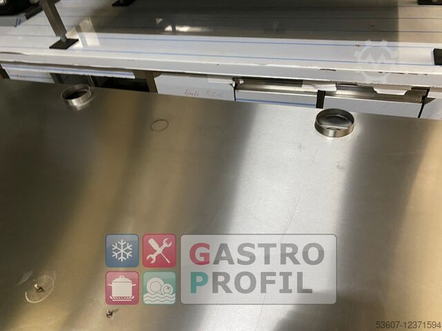 Werktafel 175x88x92cm mit Befestigung für Rational