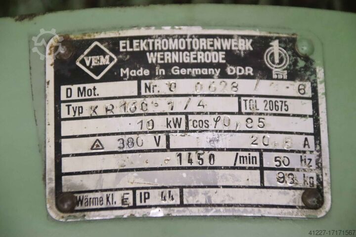 Motore elettrico 10 kW 1450 giri/min. VEM KR 160 1/4