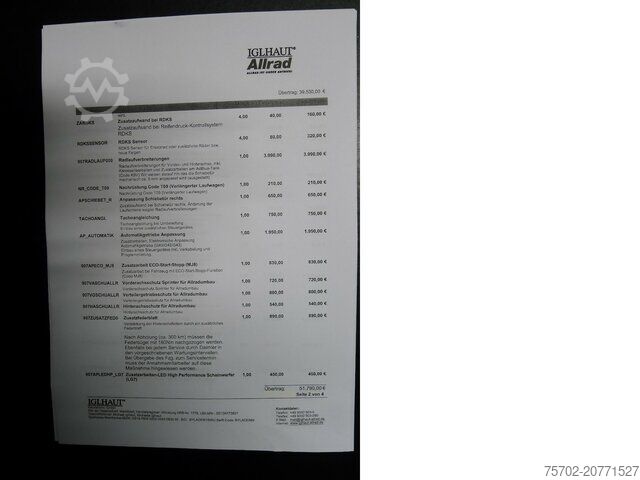 High top van Mercedes-Benz 419 Sprinter Tourer IGLHAUT ALLRAD 9-Sitzer