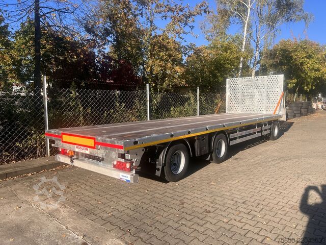 Open aanhangwagen Möslein T 3 Plato 10,5 m  3 Achs Jumbo- Plato- Anhänger 10,50 m, Mega