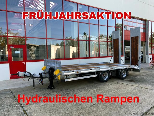 Remorque porte-engins surbaissée Möslein TT21-7,2 Hydr  21 t Tandemtieflader, hydr. Rampen, NEU