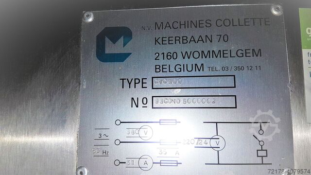 Whipping machine, cream blowers, Collette CVG 500
