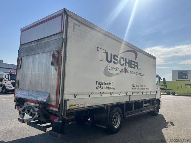 Plattewagen met zeil MAN TGM 18.290 4x2 BL
