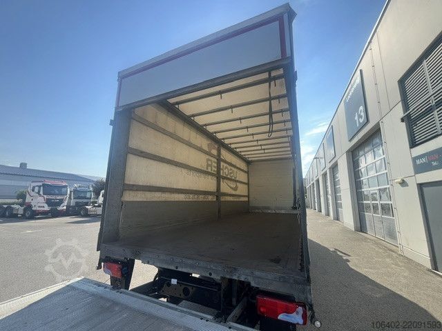 Plattewagen met zeil MAN TGM 18.290 4x2 BL