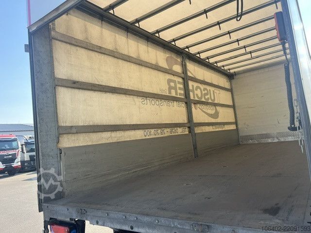 Plattewagen met zeil MAN TGM 18.290 4x2 BL