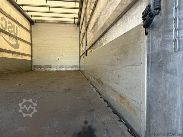 Plattewagen met zeil MAN TGM 18.290 4x2 BL