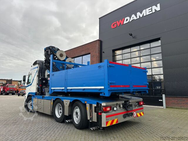 Vrachtwagen met kraan Volvo FM 420 6x2 Trekker/Bakwagen HMF 4720 + Flyjib ,...