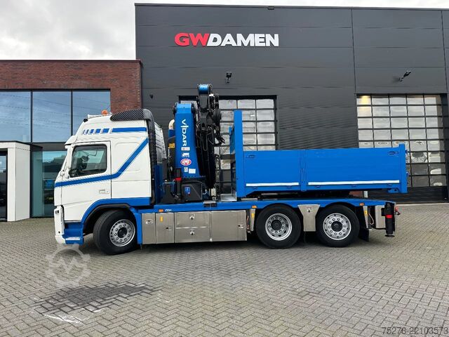 Vrachtwagen met kraan Volvo FM 420 6x2 Trekker/Bakwagen HMF 4720 + Flyjib ,...