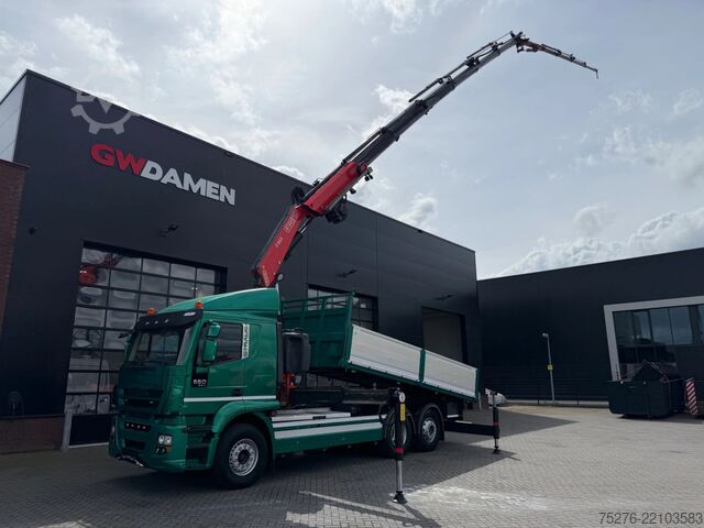 3-Seiten-Kipper Iveco Stralis 500 6x2 3 Way tipper Fassi 365+Flyjib ,...
