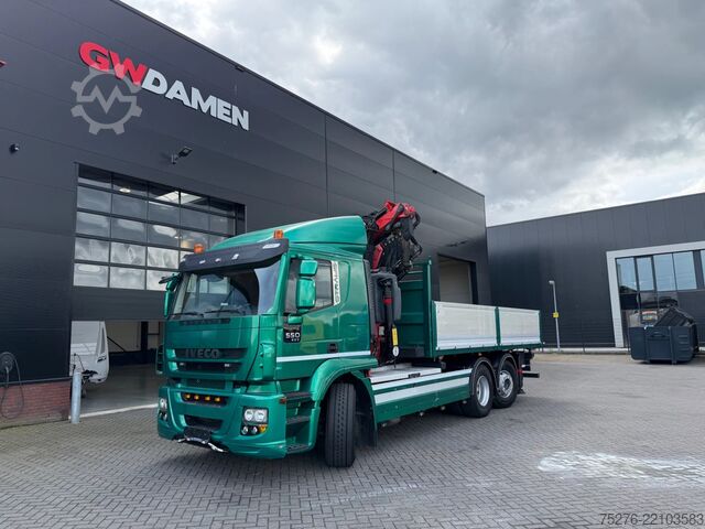 3-Seiten-Kipper Iveco Stralis 500 6x2 3 Way tipper Fassi 365+Flyjib ,...