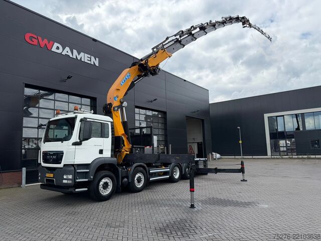 Vrachtwagen met kraan MAN TGS 35.540 8x4 H-6 Hydrodrive Effer 850 + Fly J...