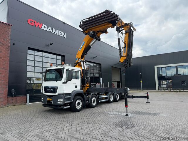 Vrachtwagen met kraan MAN TGS 35.540 8x4 H-6 Hydrodrive Effer 850 + Fly J...