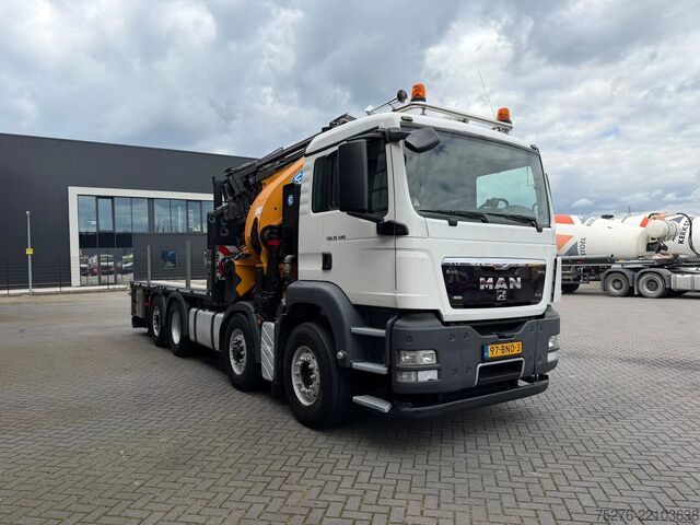Vrachtwagen met kraan MAN TGS 35.540 8x4 H-6 Hydrodrive Effer 850 + Fly J...
