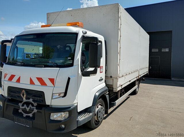 Vrachtwagen met bakwagen Renault D Tail Lift 177 PS