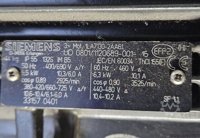 Schraubenspindelpumpe 6,3 kW Pumpen Spandau E-LMP1200WK