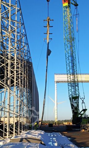 Csarnoképítés HallGruppen Zelthalle 120 Meter x 18 Meter OHNE Tuch