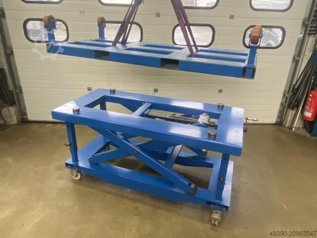 Mechanikus ollós emelőasztal, ideális alépítmény 3D hegesztőasztalhoz, akár 2000 kg-ig, ideális alép  