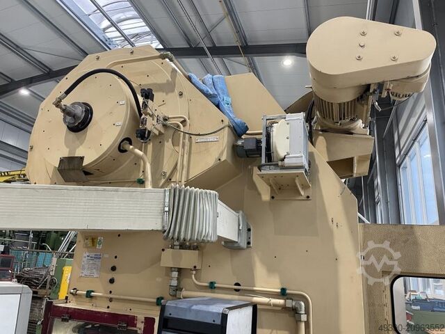 Egyoszlopos excenterprés hengeres adagolóval MABU, lyukasztóautomata, excenteres lyukasztógép RASTER ZEULENRODA PDA 100