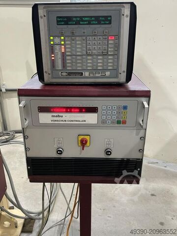 Egyoszlopos excenterprés hengeres adagolóval MABU, lyukasztóautomata, excenteres lyukasztógép RASTER ZEULENRODA PDA 100