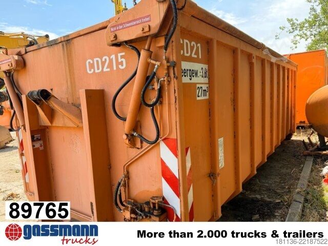 Krokcontainer  Abrollcontainer mit hydr. Deckel ca. 27m³