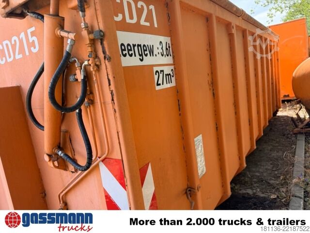 Krokcontainer  Abrollcontainer mit hydr. Deckel ca. 27m³