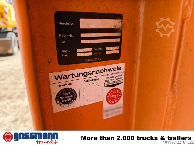 Krokcontainer  Abrollcontainer mit hydr. Deckel ca. 27m³