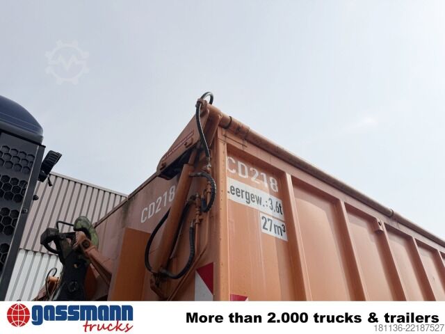 Contenedor de volteo  Abrollcontainer mit hydr. Deckel ca. 27m³