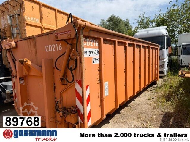 Krokcontainer  Abrollcontainer mit hydr. Deckel ca. 27m³