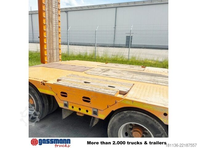 Lågbyggd trailer Meusburger MTA-4, Radmulden, Verbr. auf 3m, hydr. Rampen
