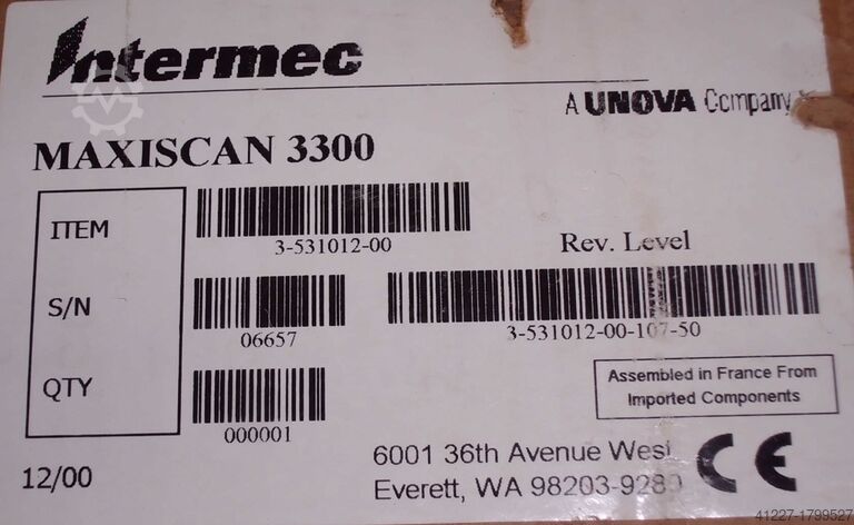 Position scanner Intermac WL-10100DG