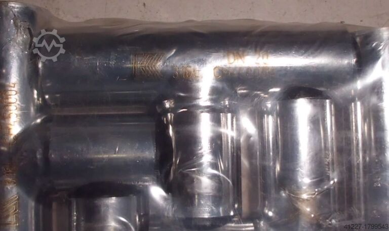 Edelstahl-T-Stück Edelstahl DN40 / DN20